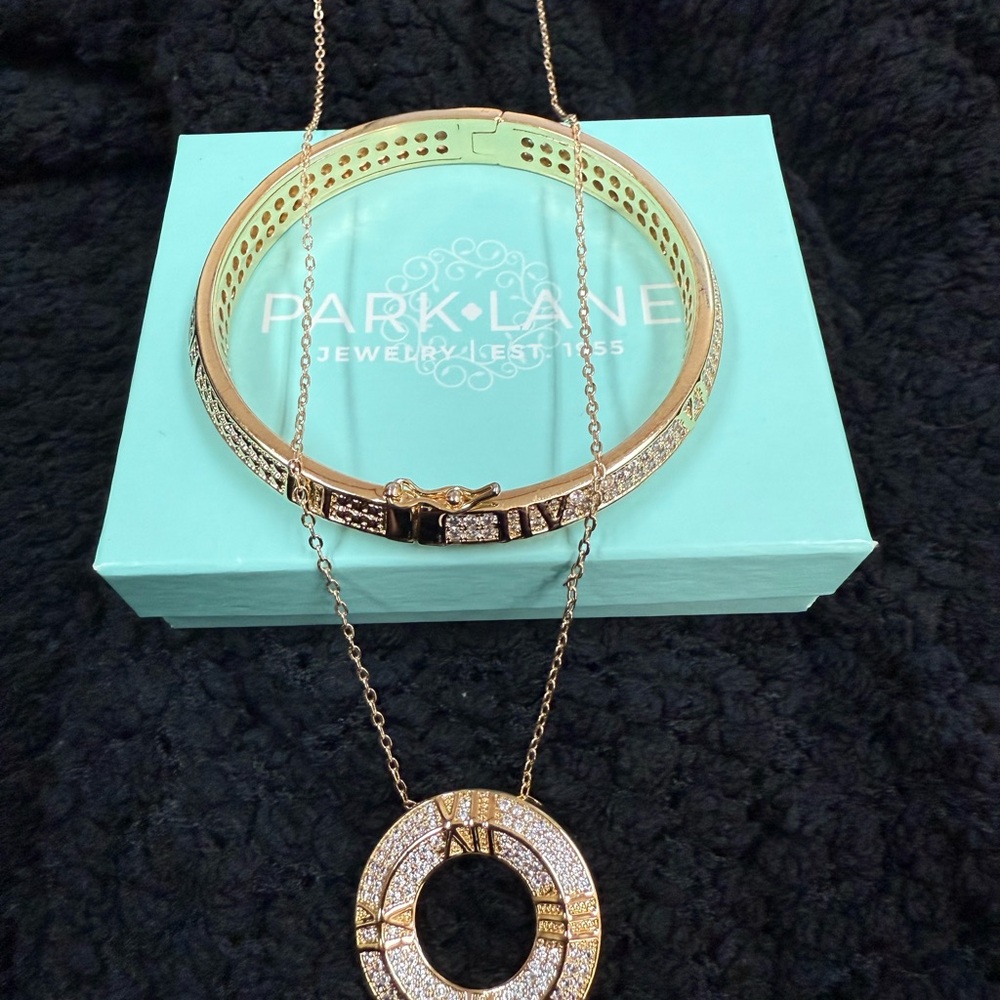Park Lane “Milan” Necklace and Bracelet with paved crystals (Retired pieces)